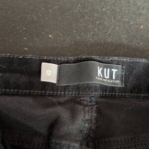 Kut from the Kloth black corduroy jeans size 12